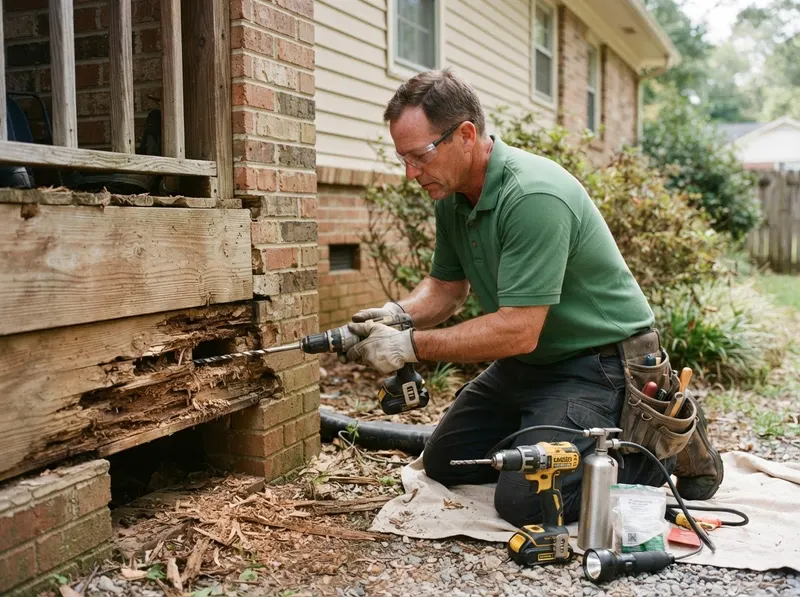 Carpenter Ant Structural Remediation in columbia, SC